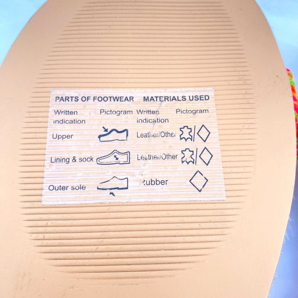 Anthropologie Fringed Rope Sandals Green Suede Boho Tassel Size 10M NWOB - Picture 7 of 14